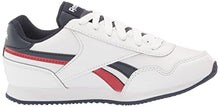 Load image into Gallery viewer, Reebok Boy's Classic Jogger 3.0 Sneaker, White/Vector Navy/Vector Red, 1 Little Kid

