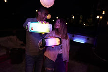 Load image into Gallery viewer, JBL Pulse 4 - Portable Bluetooth Speaker with 360 degrees LED lights, powerful sound and deep bass, IPX7 waterproof, 12 hours of playtime, JBL PartyBoost for multiple speaker pairing (White)
