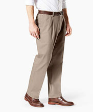 Load image into Gallery viewer, DOCKERS Men's Classic Fit Signature Khaki Lux Cotton Stretch Pants-Pleated (Regular and Big &amp; Tall), timber wolf, 38W x 32L
