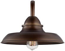 Load image into Gallery viewer, Bowdon Rustic Farmhouse Swing Arm Wall Lamp Industrial Bronze Plug-in Light Fixture Barn Style for Bedroom Bedside Living Room Reading - Franklin Iron Works

