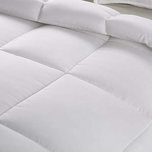 Utopia Bedding Down Alternative Comforter (Queen, White) - All Season Comforter - Plush Siliconized Fiberfill Duvet Insert - Box Stitched