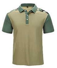Load image into Gallery viewer, IGEEKWELL Mens Golf Polo Shirt Short Sleeve Tennis Running Daily Hiking Fishing T-Shirt 005-Khaki M
