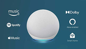 All-new Echo (4th Gen) | With premium sound, smart home hub, and Alexa | Glacier White