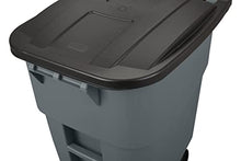 Load image into Gallery viewer, Rubbermaid Commercial Products Brute Rollout Trash/Garbage Can/Bin with Wheels, 50 GAL, for Restaurants/Hospitals/Offices/Back of House/Warehouses/Home, Gray (FG9W2700GRAY)
