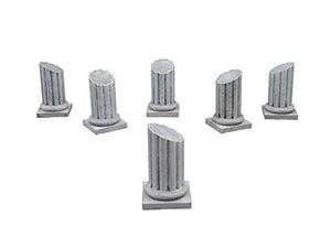 Pillars, Terrain Scenery for Tabletop 28mm Miniatures Wargame, 3D Printed and Paintable, EnderToys