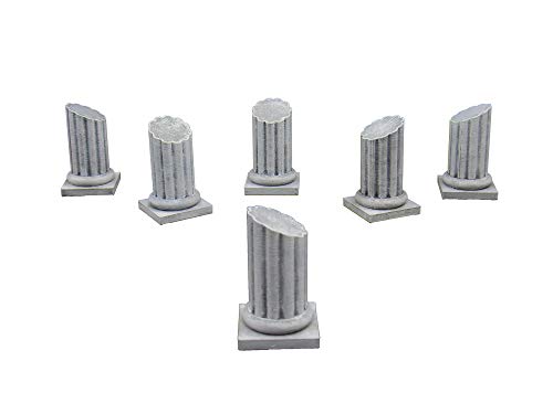 Pillars, Terrain Scenery for Tabletop 28mm Miniatures Wargame, 3D Printed and Paintable, EnderToys