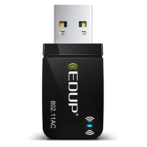 1300Mbps USB 3.0 Wireless WiFi Adapter for PC, USB Wi-Fi Dongle AC Mini Network Adapters 802.11ac 2.4GHz/5GHz Built-in Antenna for Windows 10/7/8/8.1/XP Mac OS 10.6-10.15