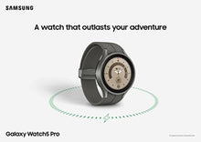 Load image into Gallery viewer, SAMSUNG Galaxy Watch 5 Pro 45mm LTE Smartwatch w/ Body, Health, Fitness and Sleep Tracker, Improved Battery, Sapphire Crystal Glass, Titanium Frame, GPS Route Tracking, US Version, Gray
