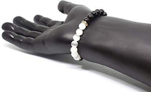 Load image into Gallery viewer, Natural Black Obsidian Crystal Bracelet-Chakra Healing Selenite Agate for Energy Balancing
