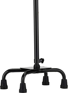 NOVA Medical Products Heavy Duty Quad Cane with Large Base, Black, 4.5 Pound (5710BK)
