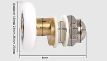 Load image into Gallery viewer, Sliding Door Pulleys Glass Bearing Rollers Shower Door Rollers Replacement Bathroom Pan Glass for Sliding Door Sliding Door Rollers Replacement Shower Door Hardware Installation Kit (diameter 19 mm)
