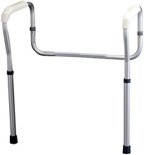 Load image into Gallery viewer, NOVA Medical Products Toilet Rails &amp; Frame, Handrails for Toilet Seat, Safety Support Frame for Bathroom Toilet, Quick and Easy Installation, Grey (8200-R)
