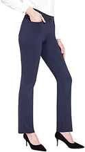 Load image into Gallery viewer, Drazup Women's Bootcut Dress Pants with Pockets Flare Stretchy for Office Work Business Black
