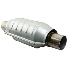 Load image into Gallery viewer, MAYASAF 2" Inlet/Outlet Universal Catalytic Converter, with O2 Port &amp; Heat Shield (EPA Compliant)
