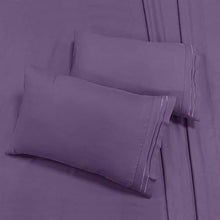 Load image into Gallery viewer, Mejoroom Bed Sheets Set - Soft Microfiber Bed Sheets,14-inch Deep Pockets,Copper ion Element,Wrinkle,Fade,Stain Resistant,Hypoallergenic - 4 Piece（Full，Purple）
