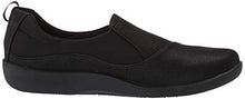 Load image into Gallery viewer, Clarks Women&#39;s CloudSteppers Sillian Paz Slip-On Loafer, Black Synthetic Nubuck, 8 M US
