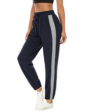 Load image into Gallery viewer, LouKeith Womens Sweatpants High Waist Joggers for Women Loose Comfy Drawstring Loung Pants Yoga Jogger Pants with Pockets Navy Darkgray S
