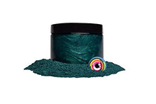 Load image into Gallery viewer, Mica Powder Pigment “Dark Ocean Green” (50g) Multipurpose DIY Arts and Crafts Additive | Woodworking, Natural Bath Bombs, Resin, Paint, Epoxy, Soap, Nail Polish, Lip Balm (Dark Ocean Green, 50G)

