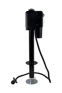 Quick Products JQ-3500B-7P Power A-Frame Electric Tongue Jack with 7-Way Plug - 3,650 lbs. Lift Capacity, Black