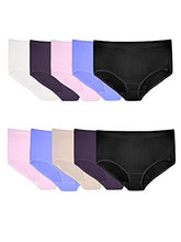 Load image into Gallery viewer, Fruit of the Loom Women's Underwear Breathable Panties (Regular &amp; Plus, Plus Size Brief-Micro Mesh-10 Pack, 11
