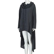 Load image into Gallery viewer, Aniywn Women's High Low Long Hoodies Sweatshirts Long Sleeve Pullover Sweater Dress Lightweight Women Cloak Tunic Tops Dark Grey
