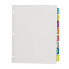 Load image into Gallery viewer, Avery Big Tab Printable White Label Dividers with Easy Peel, 8 Tabs, 4 Sets (14433)
