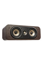 Load image into Gallery viewer, Polk Signature Elite ES30 Center Channel Speaker - Hi-Res Audio Certified and Dolby Atmos &amp; DTS:X Compatible, 1" Tweeter &amp; Two 5.25" Woofers, Dual Power Port for Effortless Bass, Contemporary Walnut
