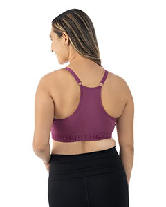Kindred Bravely Sublime Support Low Impact Nursing & Maternity Sports Bra (Berry Fusion, XX-Large)