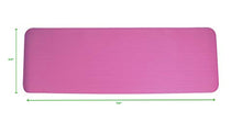 Load image into Gallery viewer, Mind Reader NBRMAT-PNK All Purpose 1/2 Extra Thick Yoga Fitness &amp; Exercise Mats with Carrying Strap, High Density Anti-Tear, Pink
