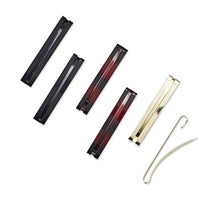 Load image into Gallery viewer, Scünci® No-Slip Grip® Open-Center Stay-Tight Barrettes in Assorted Neutral Metallic Colors (Packaging May Vary), 6 Count
