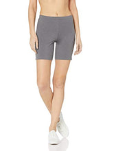 Load image into Gallery viewer, Hanes Women's Stretch Jersey Bike Short, Charcoal Heather, X-Large
