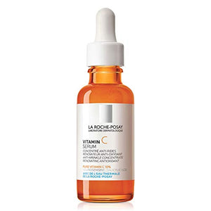 La Roche-Posay Pure Vitamin C Face Serum with Hyaluronic Acid & Salicylic Acid. Anti Aging Face Serum for Wrinkles & Uneven Skin Texture to Visibly Brighten & Smooth. Suitable for Sensitive Skin