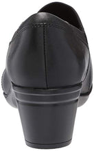 Load image into Gallery viewer, Clarks Women's Emslie Summit Loafer, Black Leather/Textile Combi, 9.5
