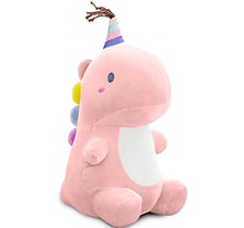 Load image into Gallery viewer, 1Pcs Dinosaur Plush Toys, Cute Stuffed Animal Toy, Soft Dinosaurs Plush Doll Gifts for Kids Toddlers Adults Birthday Gifts Perfect Present (Pink)
