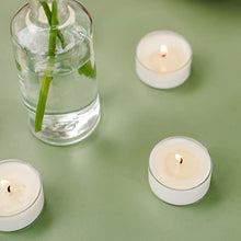 Load image into Gallery viewer, Murphy’s Naturals Mosquito Repellent Tea Light Candles | DEET Free | Made with Essential Oils and a Soy/Beeswax Blend | 4 Hour Burn Time Per Candle | 12 Candles Per Box
