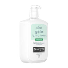 Load image into Gallery viewer, Neutrogena Ultra Gentle Hydrating Daily Facial Cleanser for Sensitive Skin, Acne, Eczema &amp; Rosacea, Oil-Free, Soap-Free, Hypoallergenic &amp; Non-Comedogenic Creamy Face Wash, 12 fl. oz

