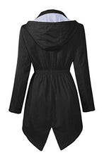 Load image into Gallery viewer, Women&#39;s Waterproof Raincoats Outdoor Lightweight Hooded Rain Jacket Windbreaker Trench Coats
