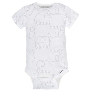 Gerber unisex baby 8 Pack Short-sleeve Onesies Bodysuits and Toddler T Shirt Set, Animals Green, Preemie US