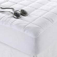 Load image into Gallery viewer, Sunbeam All Season King Premium Heated Mattress Pad with 2 Heating Digital Controllers
