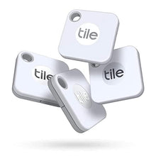 Load image into Gallery viewer, Tile Mate (2020) 4-pack -Bluetooth Tracker, Keys Finder and Item Locator for Keys, Bags and More; Water Resistant with 1 Year Replaceable Battery
