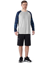 Load image into Gallery viewer, NAVISKIN Men's Quick Dry UPF 50+ Sun Protection Long Sleeve Shirts Collection Grey&amp;Grey-Leaf Size M
