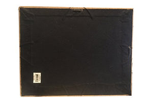 19.75” x 15.75" Natural Tan Burlap Covered with Criss-Cross Twine Bulletin Picture & Memo Board
