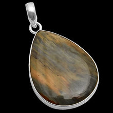 Load image into Gallery viewer, Silver Palace 925 Sterling Silver Natural Pietersite Gemstone Teardrop Pendants For Women Gift
