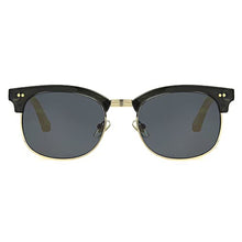 Load image into Gallery viewer, Dockers Men's Tatum Sunglasses Club, Black and Bamboo, 52mm
