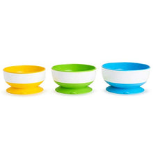 Load image into Gallery viewer, Munchkin Stay Put Suction Bowl, 3 Pack
