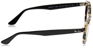 Ray-Ban Women's RB4314N Nina Cat Eye Sunglasses, Beige Havana/Grey Mirror Gold, 54 mm