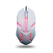 Load image into Gallery viewer, Weisai 2 Colors Wired Mouse Photoelectric Gaming Mouse Programmable Buttons RGB Backlight with USB Cable for Mouse Gamer for Desktop (Color : White)
