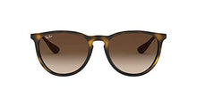 Load image into Gallery viewer, Ray-Ban Women&#39;s RB4171 Erika Sunglasses, Dark Rubber Tortoise/Brown Gradient, 54 mm
