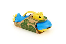 Load image into Gallery viewer, Green Toys Submarine in Yellow &amp; blue - BPA Free, Phthalate Free, Bath Toy with Spinning Rear Propeller. Safe Toys for Toddlers, Babies
