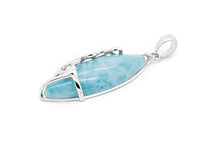 Load image into Gallery viewer, Larimar Pendant Gemstones with 925 Sterling Silver Classic Jewelry Women
